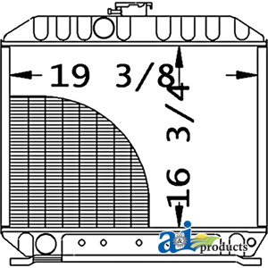 KU20120    Radiator---Replaces 17393-72062 